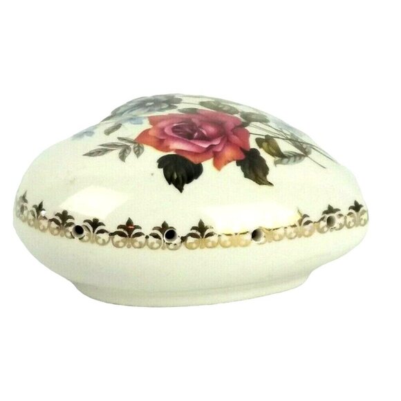 Vintage Princess House Pomander England Potpourri Sachet Holder Porcelain Floral - Picture 3 of 7